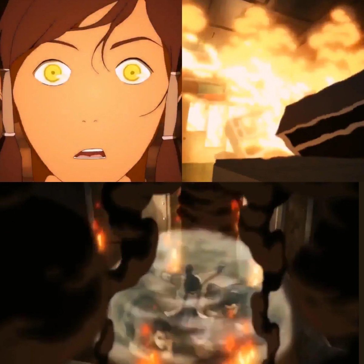DanHarmone's tweet photo. No one knows what battle iq is anymore.

Almost like punching through the ice and keeping pressure on Tarrlok was faster than standing there bending every spike one by one. "Battle Iq" lol

This is the same Avatar who uses chains against Kuvira, airbending mobility against the Colossus, metal cables, terrain manipulation, and elemental combos throughout the series.