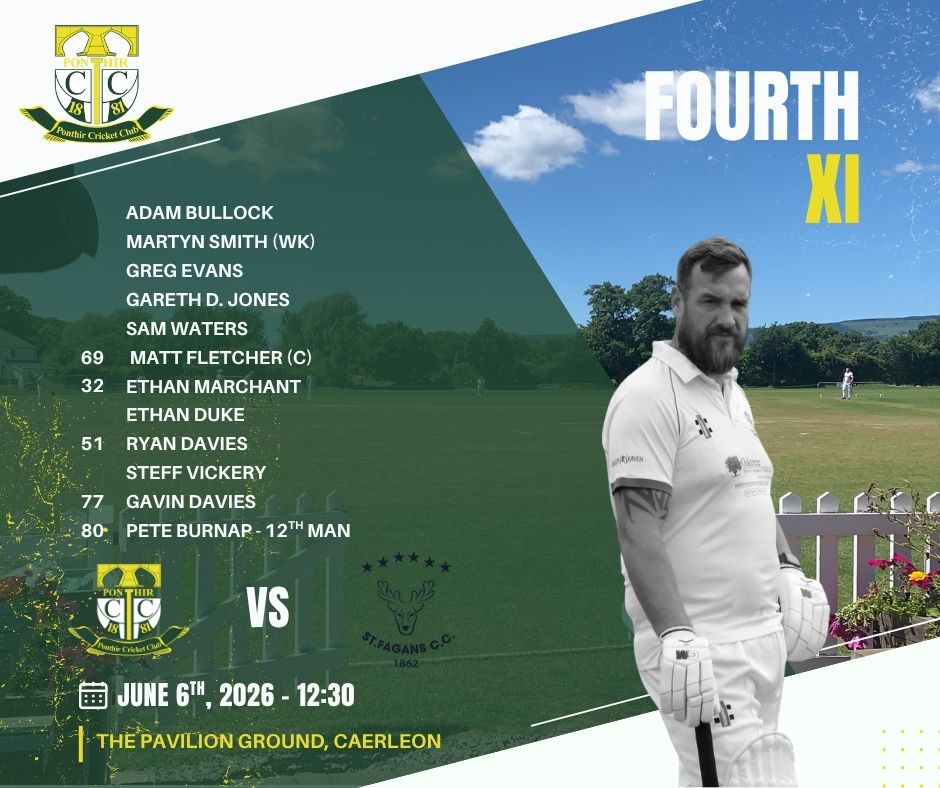 PonthirCricket's tweet photo. Hopefully the weather will be kind and we can get all batches on. 2nds and 4ths are at home this week, against @NewportCC1 4ths &amp; @StFagansCricket 4ths respectively,  whilst the 1sts travel to @BlainaCC &amp; the 3rds to @FardreCC https://t.co/wRg77BZdvw