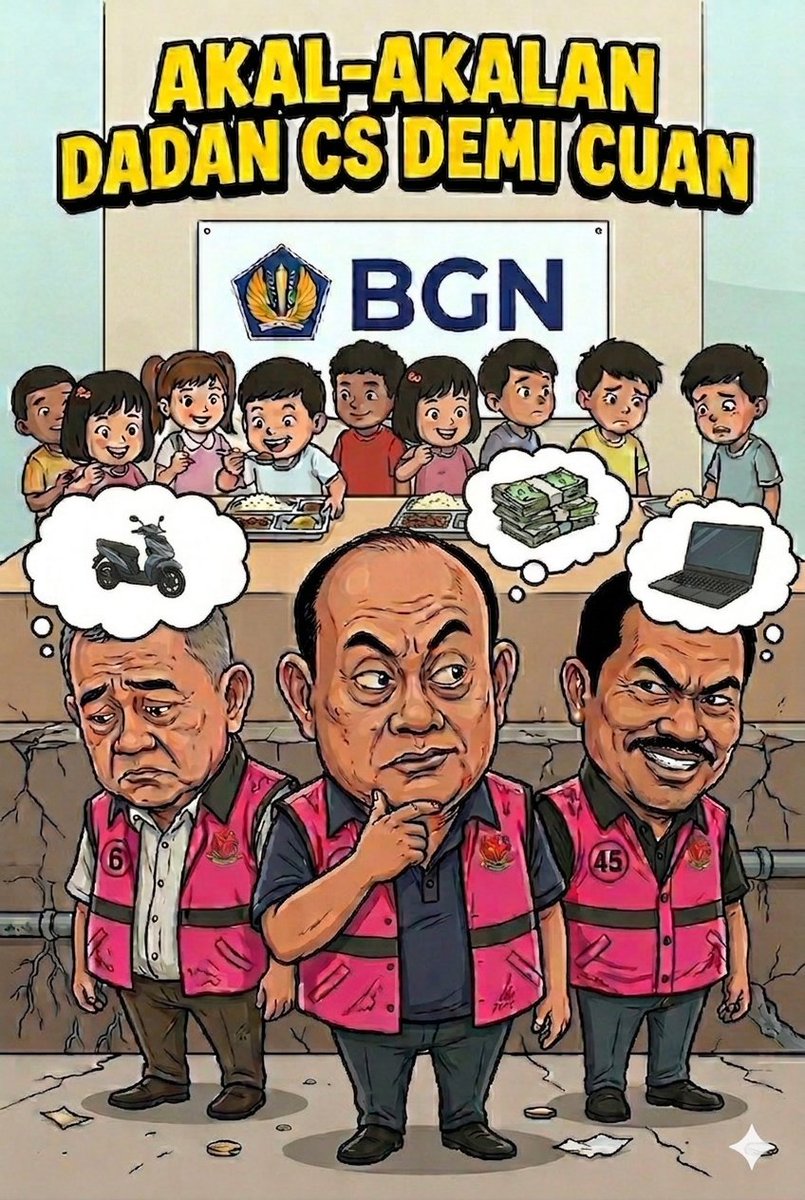 NayDonuts's tweet photo. AKAL²AN DADAN CS DEMI CUAN.

​Kejaksaan menemukan sejumlah indikasi penyimpangan yg bikin Dadan cs jd tersangka.

​1. Yayasan milik Dadan CS mengatur verifikasi mitra spy yayasan mereka sendiri yg ditunjuk sbg pelaksana.

2. ​Yayasan mereka mengeruk insentif Rp 1 Miliar per hari. https://t.co/FbhefjVRQD