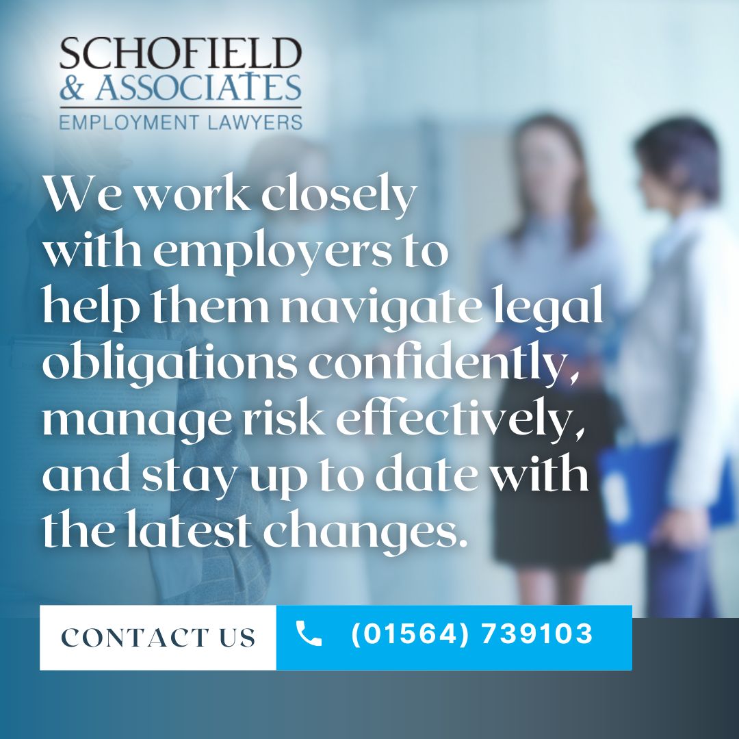 SchofieldHR's tweet photo. At Schofield &amp; Associates, we work closely with employers to provide clear, practical employment law guidance.
If you would like to discuss a workplace matter or review your current policies, contact our team to arrange a no obligation consultation.

#Schofield #HRConsultancy https://t.co/9QEmxKpaBc