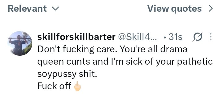 Skill4SkillHCS's tweet photo. @PhobosRealty @mattepstein @nikitabier Exactly. More drama queen bullshit, turning X into Instagram and TikTok https://t.co/uVEaLbP21l