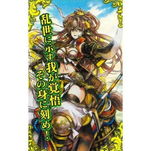 英傑大戦 刻銘武将の甲斐姫が入荷しました✨ こちら若干の印刷不良