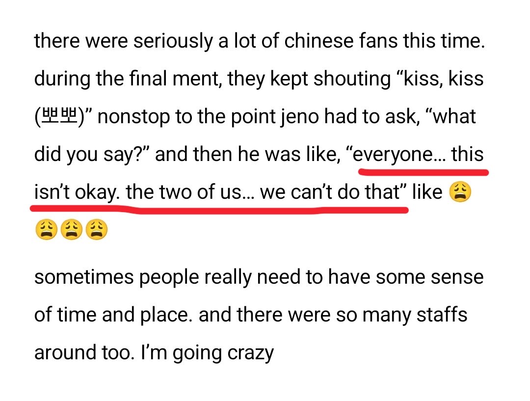 httpjenoyed's tweet photo. proofs jeno has shown discomfort with those kinds of questions

no one is stopping you from shipping him with another idol, but please know where to draw the line. stop when it starts affecting his image and letting rumors and assumptions define him https://t.co/Of6GDvuwW7