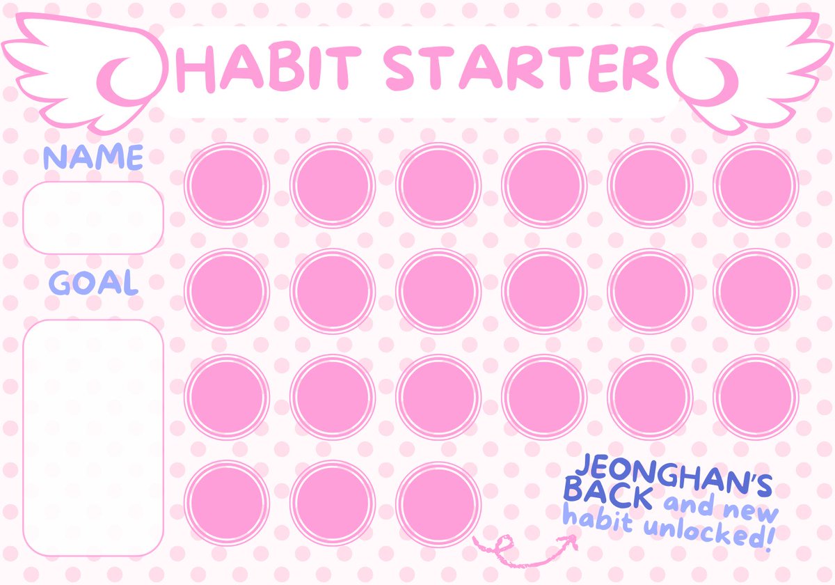 staycaratales's tweet photo. they say you need 21 days to form a habit! so starting today, let's form a habit while waiting for jeonghaaan~

feel free to use / print https://t.co/DKq3wZBMth