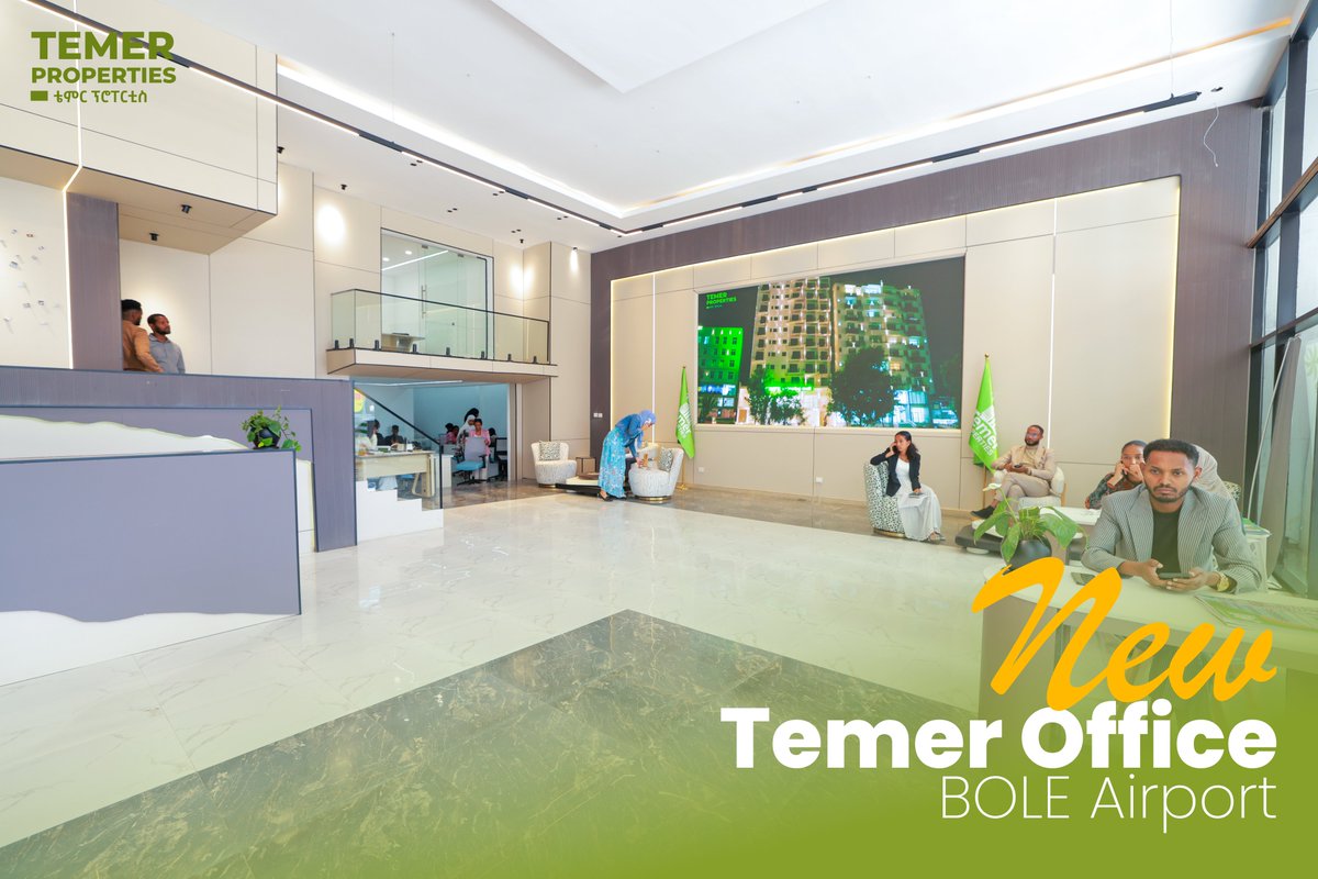 TemerProperties's tweet photo. Now Open at Bole Airport!

Temer Properties is proud to announce the opening of its 5th branch and second location in Bole. Visit our new sales office to explore our latest residential projects and take advantage of exclusive limited-time offers.

📞 Call now: 6033

TEMER PROPERTIES
Create | Construct | Deliver

#TemerProperties #Temerrealestate #BoleAirport #NewBranchOpening #DreamHome #HomeOwnership  #EthiopianRealEstate #Ethiopia #AddisAbabaRealEstate