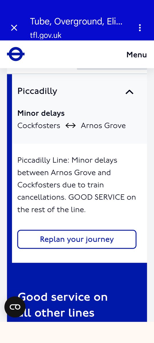 johnaze's tweet photo. @TfL so these cancellations do not affect the whole line? https://t.co/CZ745930a8