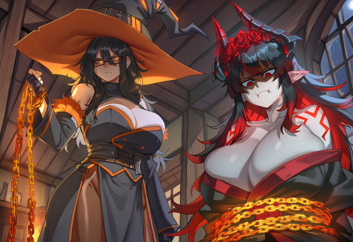 Akane_Kuroibara's tweet photo. The (Former) Chaos Mage: Reiko Yoshino - [OC] 

Reiko..she's very beautiful and sexy indeed!....if only she weren't strong enough to actually put me to a stop~ https://t.co/saTyI99gDL