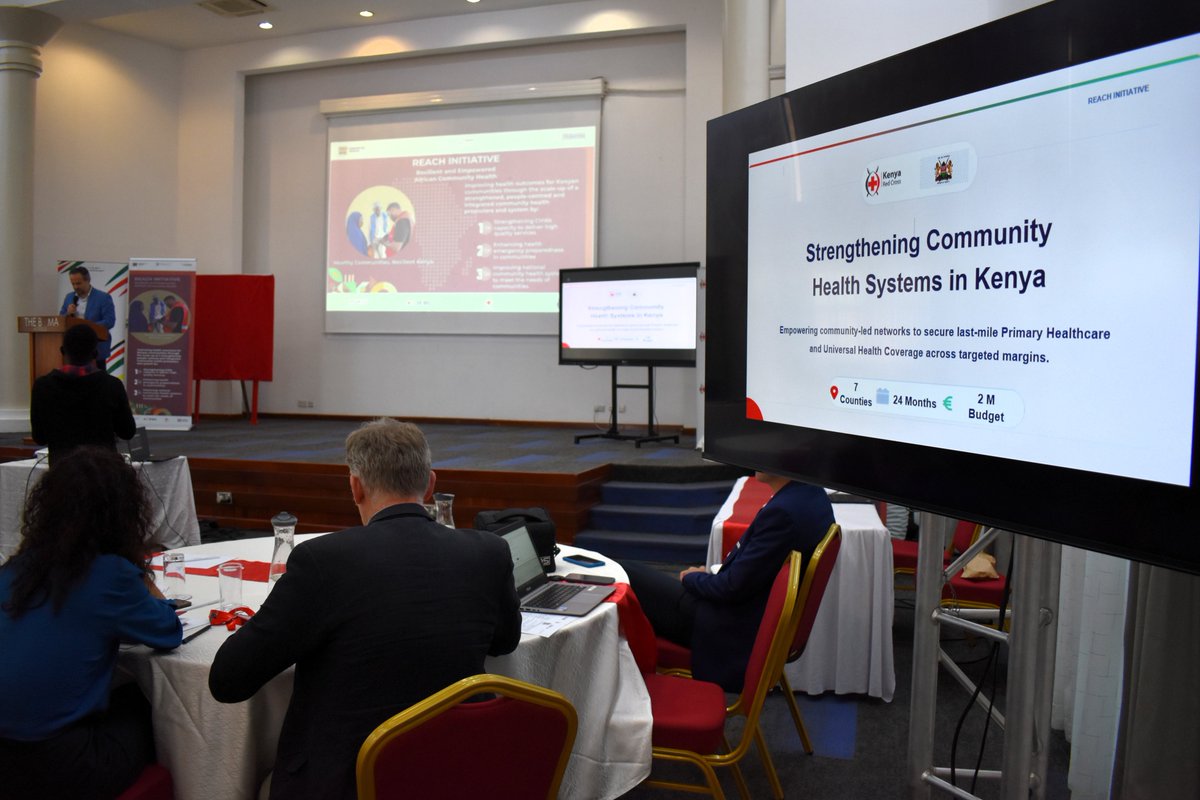 AICS_Nairobi's tweet photo. The Kenyan chapter of REACH was officially launched!
Funded by Italy and implemented by @ifrc and @KenyaRedCross, the initiative will reach 1.2M+ people across 7 counties.
Working with @MOH_Kenya, REACH will strengthen primary healthcare and support vulnerable communities. https://t.co/gcFqZuMO5A