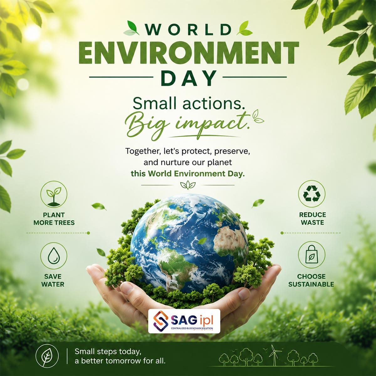 sag_ipl's tweet photo. Protect nature today, preserve life tomorrow. Happy World Environment Day! 💚
-
-
#WorldEnvironmentDay #EnvironmentDay2026 #GoGreen #Sustainability #SaveEnvironment #GreenFuture #ClimateAction #EcoFriendly #PlantMoreTrees #TogetherForEarth https://t.co/dQu5G9EEk5
