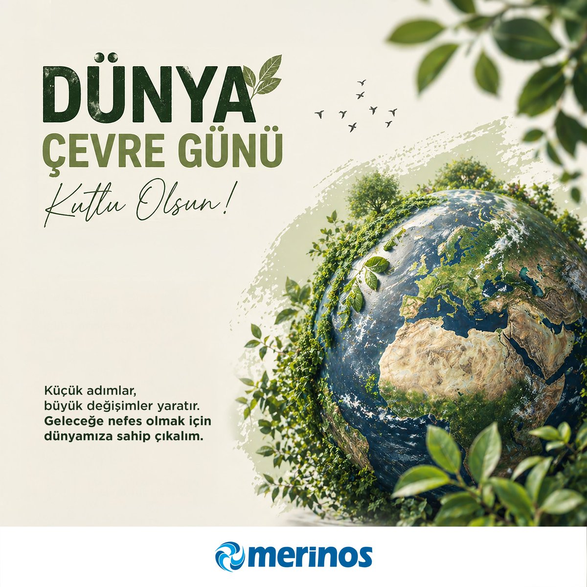 MerinosTurkiye's tweet photo. Küçük adımlar, büyük değişimler yaratır. Geleceğe nefes olmak için dünyamıza sahip çıkalım.
Dünya Çevre Günü Kutlu Olsun. https://t.co/lMG8ZtdTmz