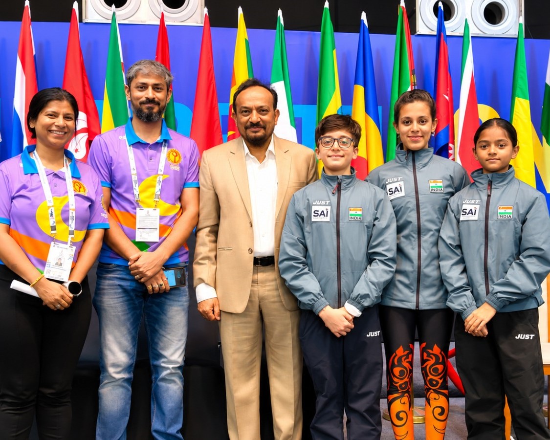 CISCE_Official's tweet photo. Our CISCE participants at #WYC26:
Gokarna Sharma-Wisdom World School(MA169)
Deetya Balgi-Swami Vivekananda Intl. School(MA225)
Sanwita Banerjee-Carmel Convent High School(WB063)

Supported by volunteers Ms. Monisha &amp; Mr. Samrat, under the leadership of Chairman Dr. G. Immanuel https://t.co/AMWRN3KeaG