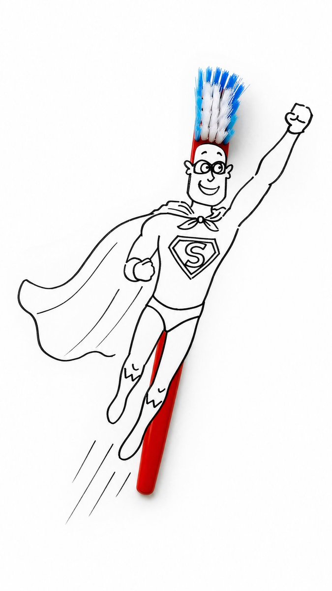 Playful Cartoon Line Drawing