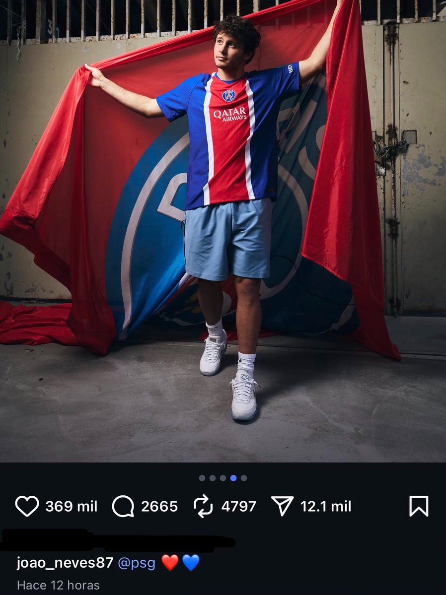 FCB_nenn's tweet photo. Joao Neves subió esto justo después de la entrevista de Florentino 

Humillación histórica😭 https://t.co/l0Nm7AHjse
