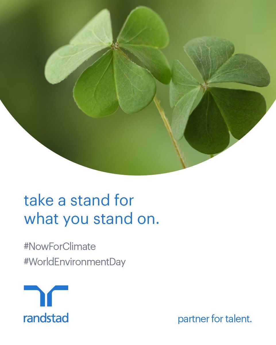 RandstadIndia's tweet photo. The future of work depends on the future of our planet. 

This World Environment Day, let's take meaningful action toward building a more sustainable tomorrow.

#EnvironmentDay https://t.co/CeShgC2QbK