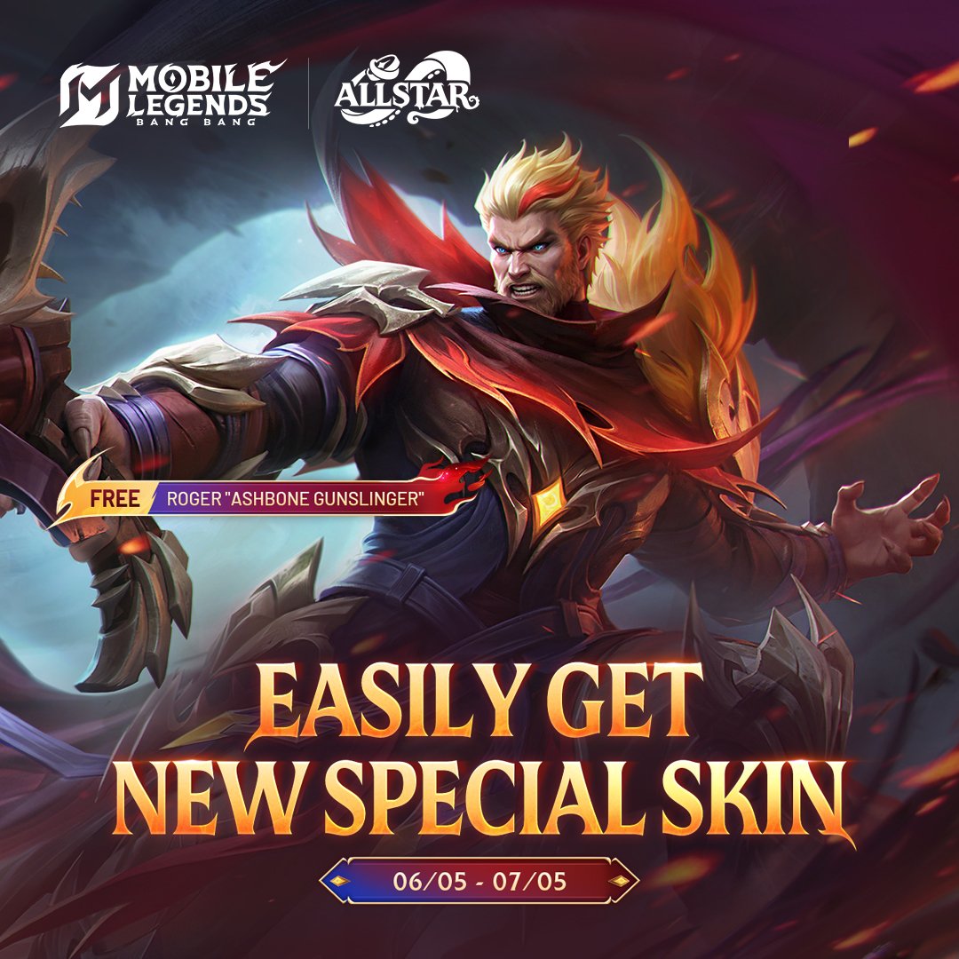 The ALLSTAR [Claim Roger's New Skin Easily] event is availab ...