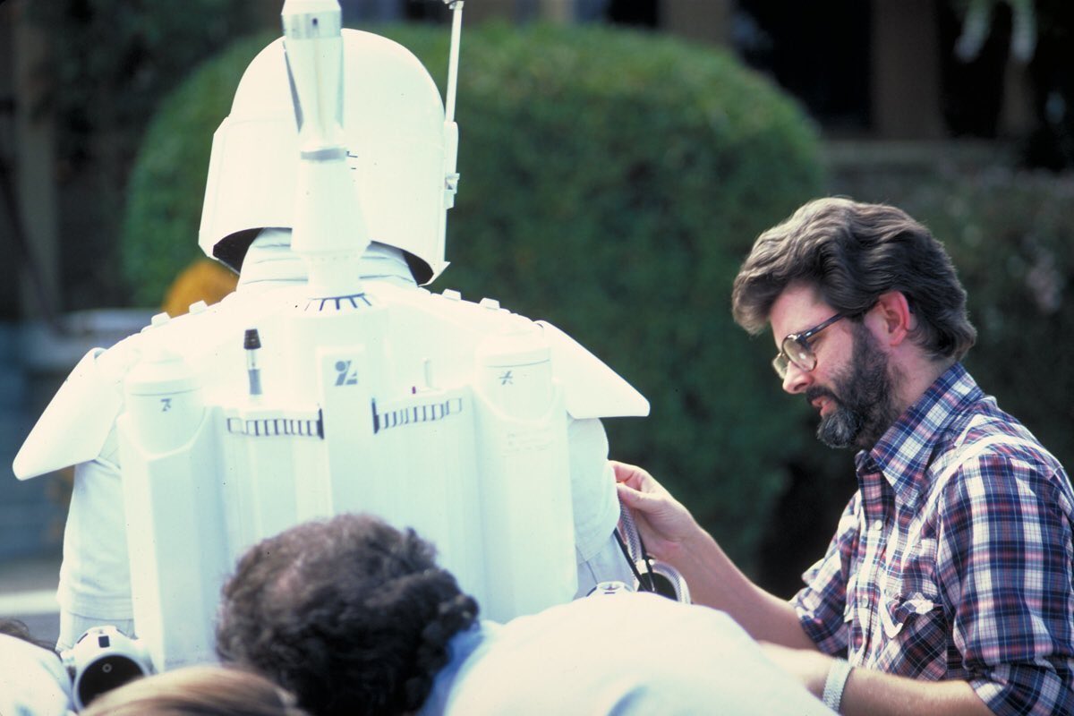 sw_tweets's tweet photo. Screen tests for the all-white Boba Fett prototype (1978) https://t.co/RyfEXeyRc8