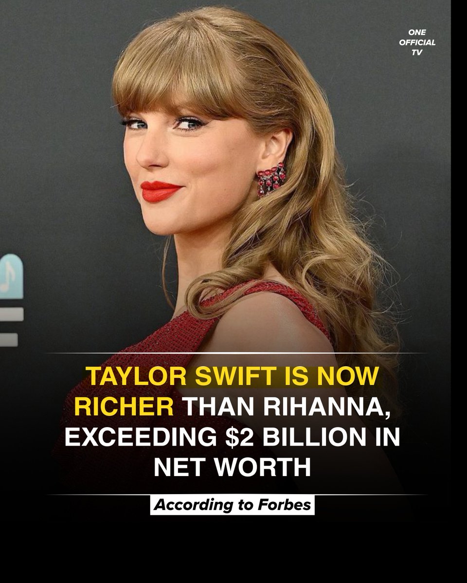 1officialtv's tweet photo. Taylor Swift’s net worth now exceeds $2 BILLION, according to Forbes.

Industry Big players bought Taylor Swift's entire Catalog from under her. Thinking they had her trapped, and expected her and keep generating their checks.

Unfortunately, She started completely re-recording her catalog from scratch, Using her fanbase to make the original masters worthless. The revenge campaign broke the global entertainment infrastructure, crashing ticket giants and forcing US Congress to launch federal monopoly investigations.

Forbes just confirmed her net worth surpassed $2 billion—the first musician to hit the milestone purely from music.