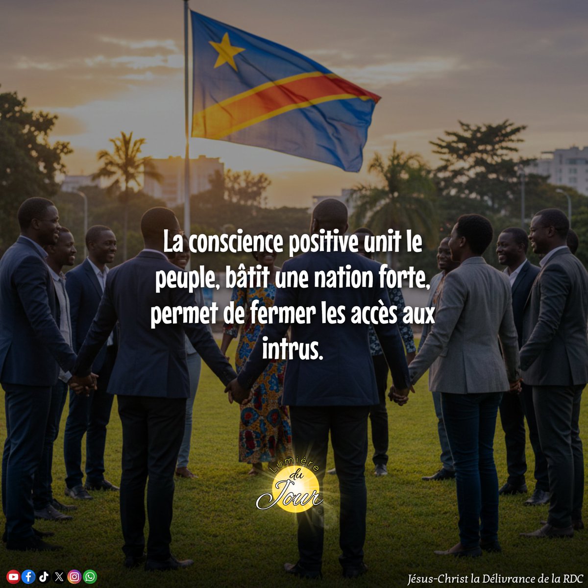JC_RDC's tweet photo. La conscience positive unit le peuple, bâtit une nation forte, permet de fermer les accès aux intrus. 
#RDCongo
#CongoRD
#Délivrance https://t.co/eowAEF3U9Q