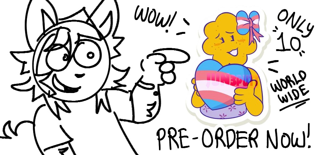 jun3putt's tweet photo. Summer Trans Pride sticker up on my Ko-Fi!!
Only 10 available (for now?), shipping is worldwide &amp; free!

https://t.co/qZwYoBkQVU https://t.co/Mo3XNBg2cN
