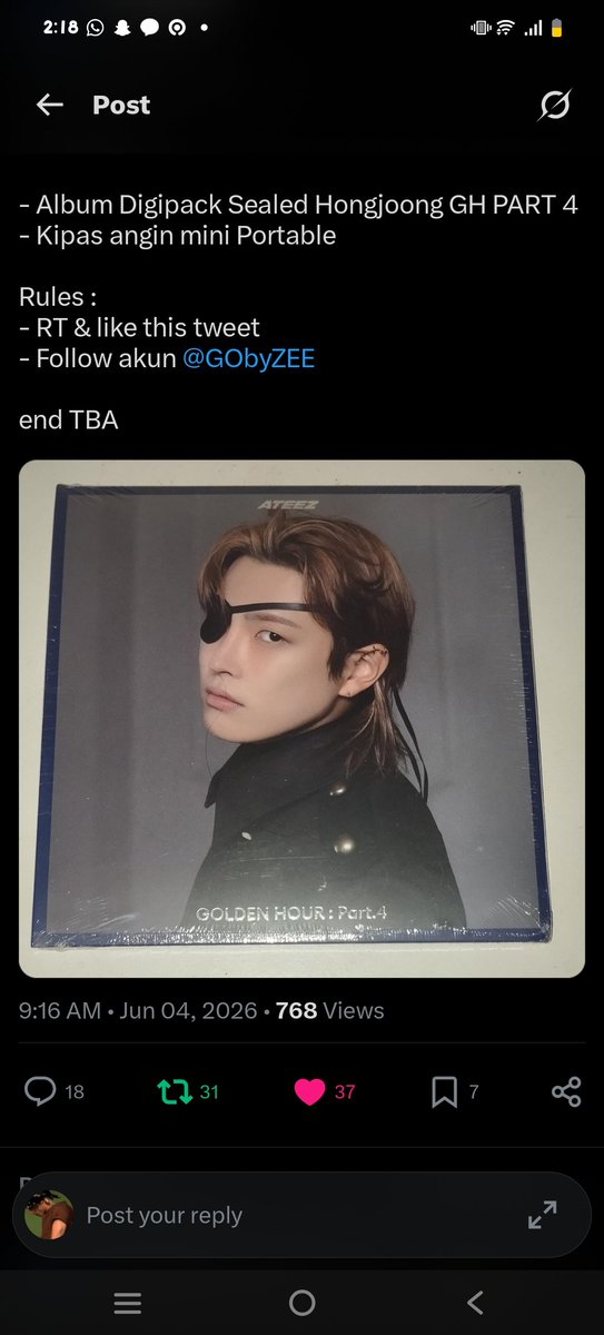 nbhdfever's tweet photo. @GOBYZEE done kakkkk thanks for the GA wml🫰 https://t.co/HztWIJt3XN