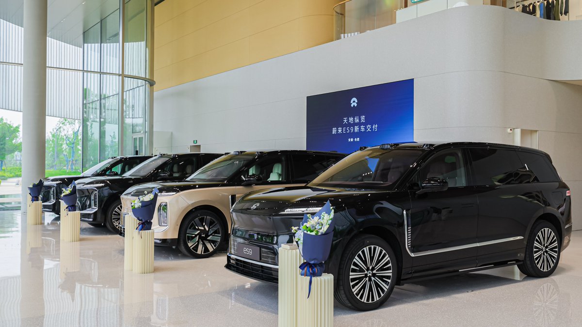 CNEVhome's tweet photo. Big News: We’ve confirmed with NIO’s top executives that the NIO ES9 is set to hit its 10K delivery milestone this month, while the ES8 will welcome its 120K delivery mark.

With ES9 deliveries having just kicked off on May 28, it’ll be interesting to see exactly which date in June it crosses this line. $NIO #ChinaEV