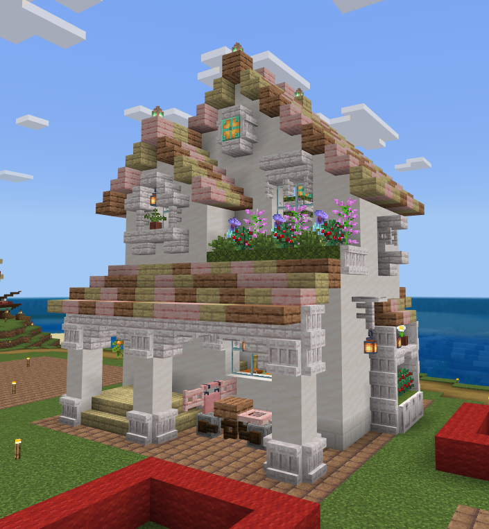 Ohana087iii's tweet photo. 民家🏠
#BE街サバ　#マイクラ　#Minecraft https://t.co/LUcKoij8k8
