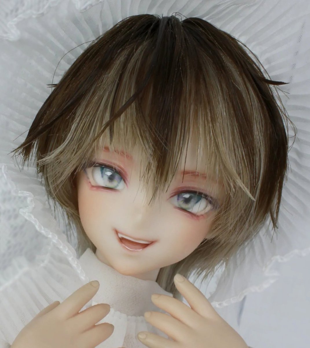 pepedoll888's tweet photo. 人懐っこい笑顔振りまく子、お家探し始めました！
そばにいると元気もらえます。
月曜22:09頃終了予定です。
プレゼント企画🎁も今週末までですー！

★1/4カスタムヘッド、アイ、ウィッグ　KIMDOLL様製マンゴウヘッド （MDD）
https://t.co/NAXDD1crJG

#カスタムヘッドお家探し 
#ぺぺどーる https://t.co/qhVR7dft9b