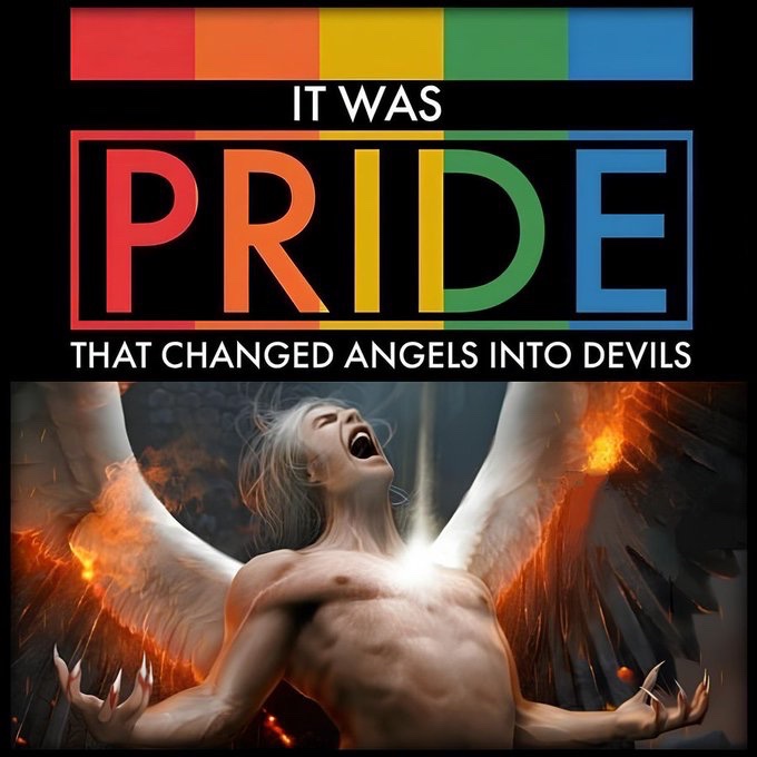 JesusisChristX's tweet photo. Pride is the root of all sin.

Do you agree with me? https://t.co/Sdgppd1Tza