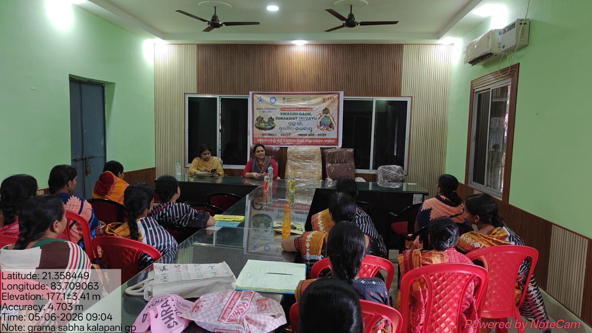 zpbaragada's tweet photo. Special Gram Sabha were conducted in Kalapani GP of Bargarh Block under Bargarh Dist on the occasion of WED-2026 under the SGSJ Campaign.  #SGSJ #WED2026 #MissionLiFe #SBMG #SWMRules2026 #MoPR @PRDeptOdisha @IPR_Odisha @MoJSDDWS @swachhbharat @DMBargarh @sbmodisha https://t.co/mNPiripKHY