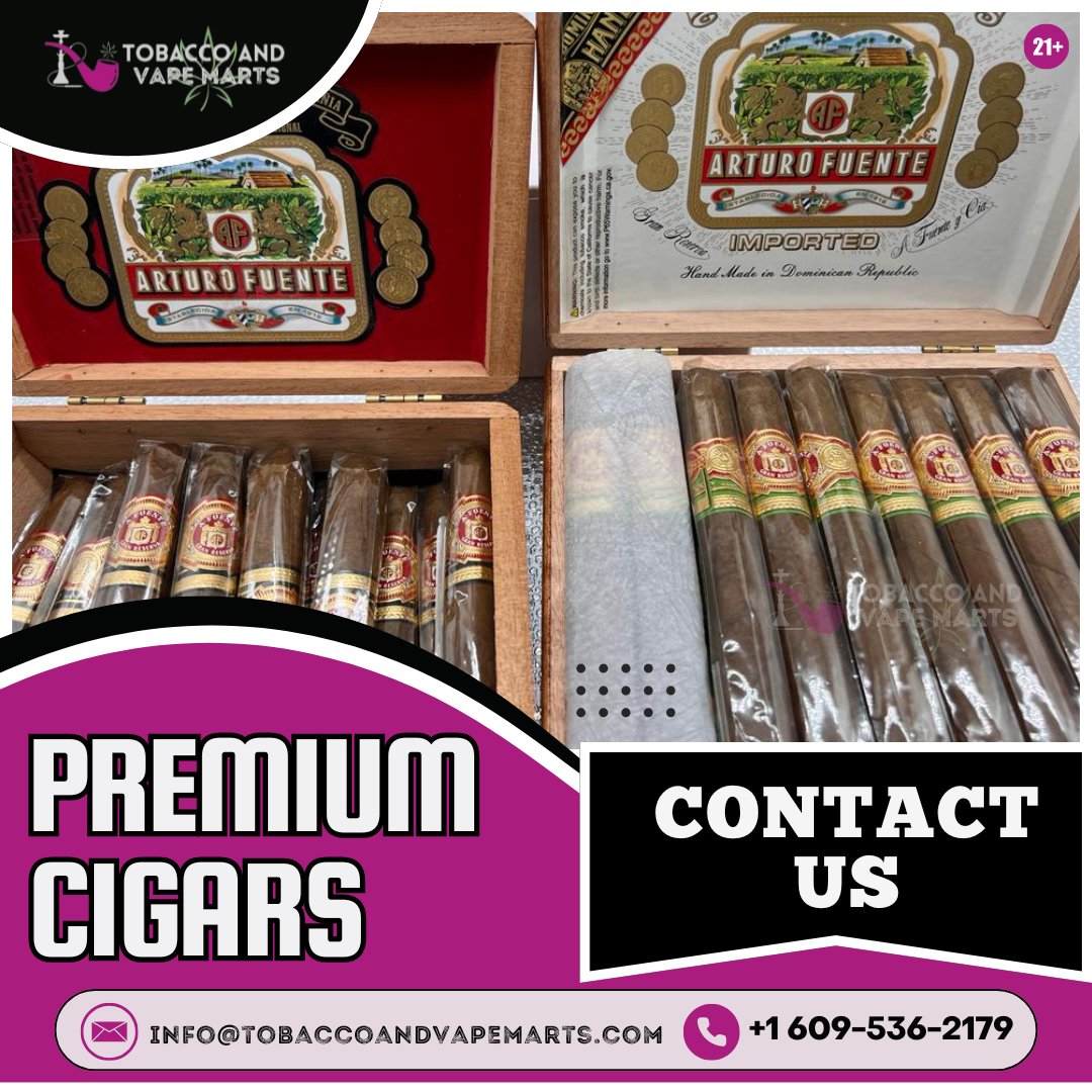 VapeMarts's tweet photo. 👉Premium Cigar offers a rich &amp; satisfying smoking experience with refined craftsmanship and a smooth draw. Perfect for those who value quality tradition and timeless enjoyment!😎✨
#CigarLifestyle #LuxurySmoke #TobaccoEnjoyment #CigarCollection
👉Website: https://t.co/GY8Ays1tuJ https://t.co/ofkVDjEp0I