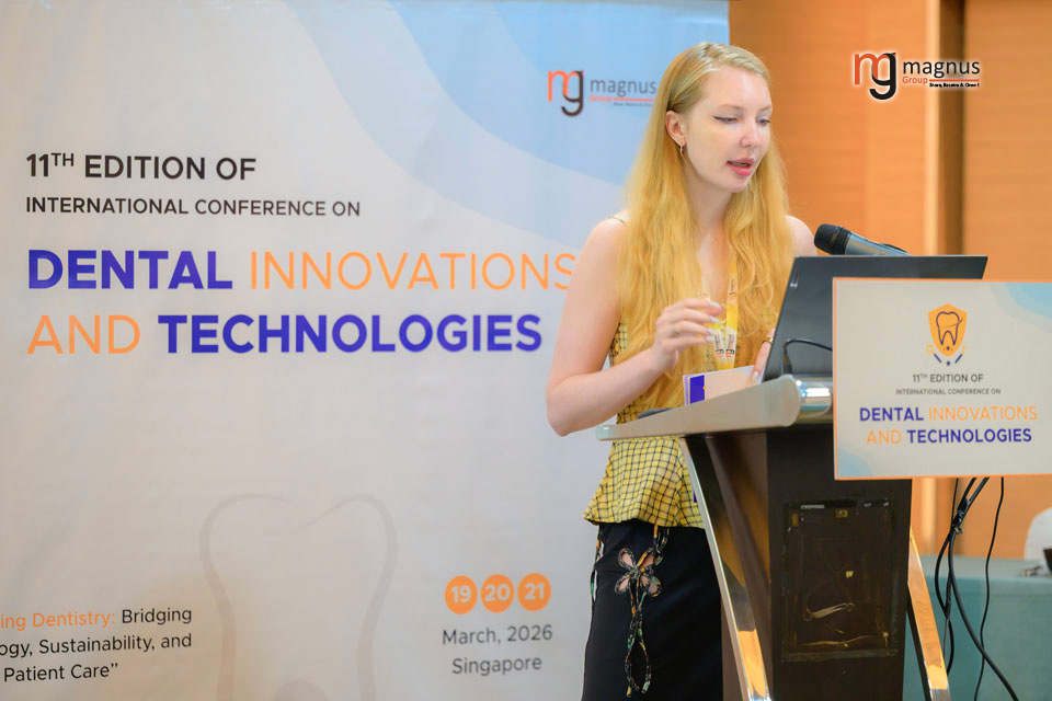 DentistryOral's tweet photo. 🦷 Angelina Ivanova showcased research at #Dental2026

📢 First Round Abstract Submissions are now open for @DentistryOral hosted by @magnus_group 

📅 Mar 15–17, 2027
📍Singapore + Virtual

Submit abstract: https://t.co/ylLUscGPgl

#DentalConferences #DentalConferences2027 https://t.co/Vz3T3EtqES
