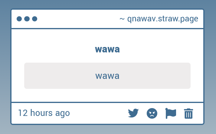 QNAwave's tweet photo. the wawa https://t.co/7sg1FeLfI3