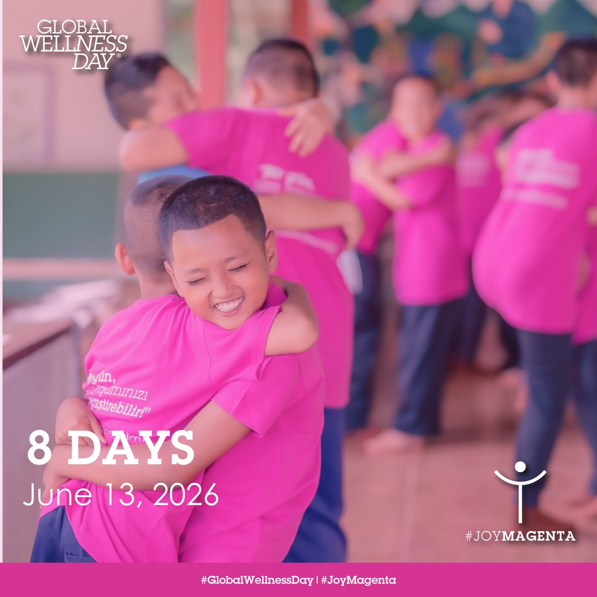 wellness_day's tweet photo. 8 days to go!🌿 
Wellness isn't a destination it's a feeling you choose every single day. Let #JoyMagenta be your guide this week. 💫

#GlobalWellnessDay #JoyMagenta #GWD2026 https://t.co/f6IrQTl84o