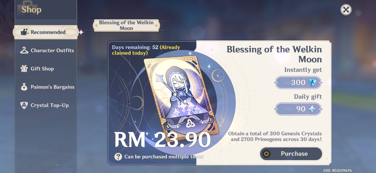 reymori202's tweet photo. Genshin is so generous!! https://t.co/b6wwARZvh4