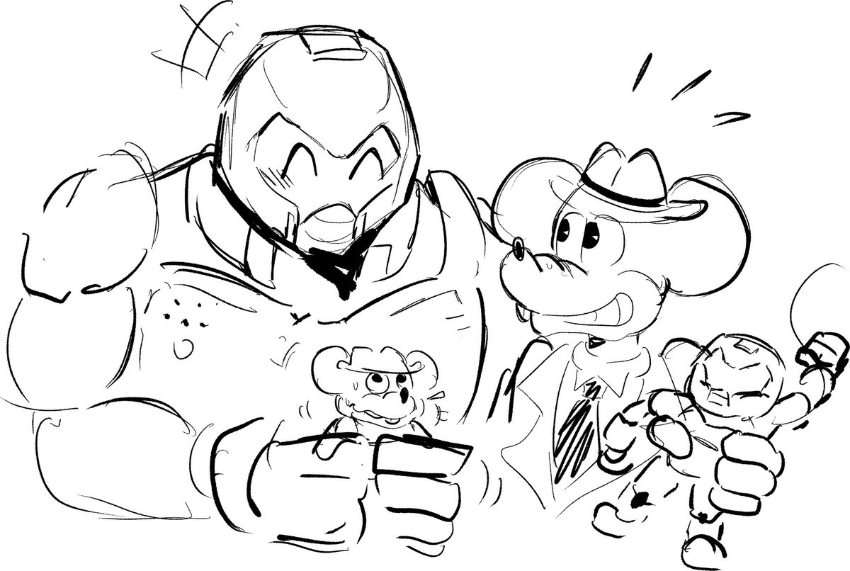 mousethegame's tweet photo. Canonically, Jack Pepper and the Doom Slayer are best friends. We don't make the rules.

Thank you @KAIGAME_E for this MOUSE: P.I. For Hire x DOOM crossover art!

Look at them holding their little figurines 🥹🫴🧍‍♂️ https://t.co/2ANlbk7CxR