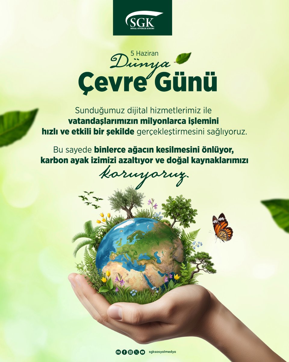 sgksosyalmedya's tweet photo. 💻Gerçekleştirdiğimiz dijital dönüşümlerle kesintisiz hizmet sağlayarak doğaya nefes oluyoruz.

#DünyaÇevreGünü🌳 https://t.co/AcVz0nSCPX