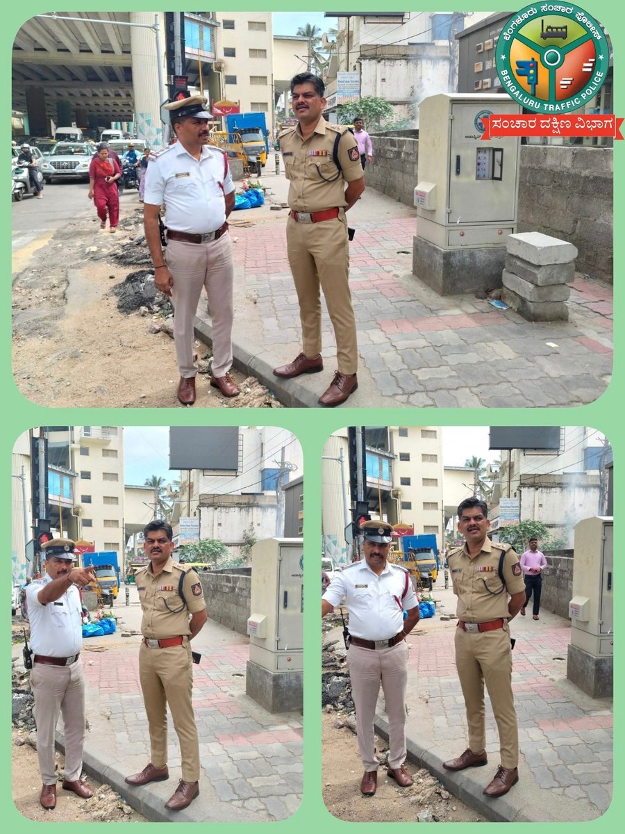 DCPSouthTrBCP's tweet photo. ಈ ದಿನ ಪೀಕ್ ಅವರ್ ಸಮಯದಲ್ಲಿ @kslayoutrfps  ವ್ಯಾಪ್ತಿಯ ಸಾರಕ್ಕಿ ಜಂಕ್ಷನ್‌ಗೆ ಭೇಟಿ ನೀಡಿ, ಸುಗಮ ಸಂಚಾರ ನಿರ್ವಹಣೆಯ ಕುರಿತು ಪರಿಶೀಲನೆ ನಡೆಸಲಾಯಿತು.ವಾಹನಗಳ ಒಳಹರಿವು ಮತ್ತು ಹೊರಹೋಗುವಿಕೆಯಿಂದ ಉಂಟಾಗುವ ಸಂಚಾರ ದಟ್ಟಣೆಯನ್ನು ಅವಲೋಕಿಸಿ,ದಟ್ಟಣೆ ನಿವಾರಣೆಗೆ ಕೈಗೊಳ್ಳಬೇಕಾದ ಅಗತ್ಯ ಕ್ರಮಗಳ ಕುರಿತು ಸೂಕ್ತ ನಿರ್ದೇಶನಗಳನ್ನು ನೀಡಲಾಯಿತು https://t.co/x4nZ9U42fE