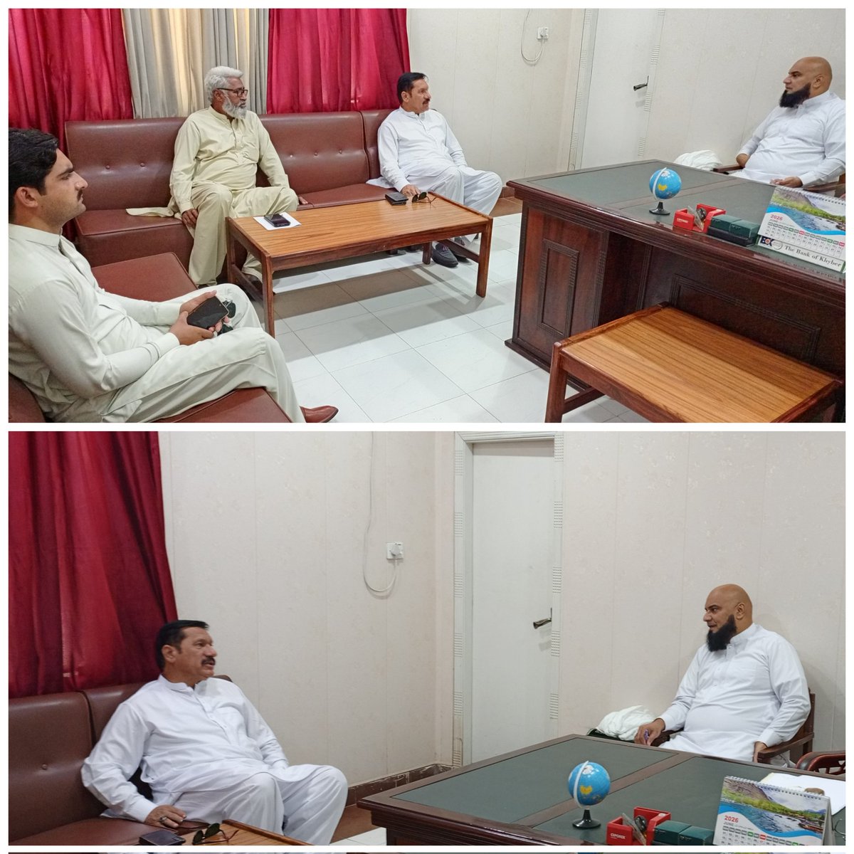 UADAdik's tweet photo. A political representative from Daraban, Sardar Shoaib Khan Miankhel, held a meeting with the Director of Urban Area Development Authority D.I. Khan, Zia Ullah Khan, regarding pending development works in their constituency under the DDP-I program. https://t.co/McgpsG77ak