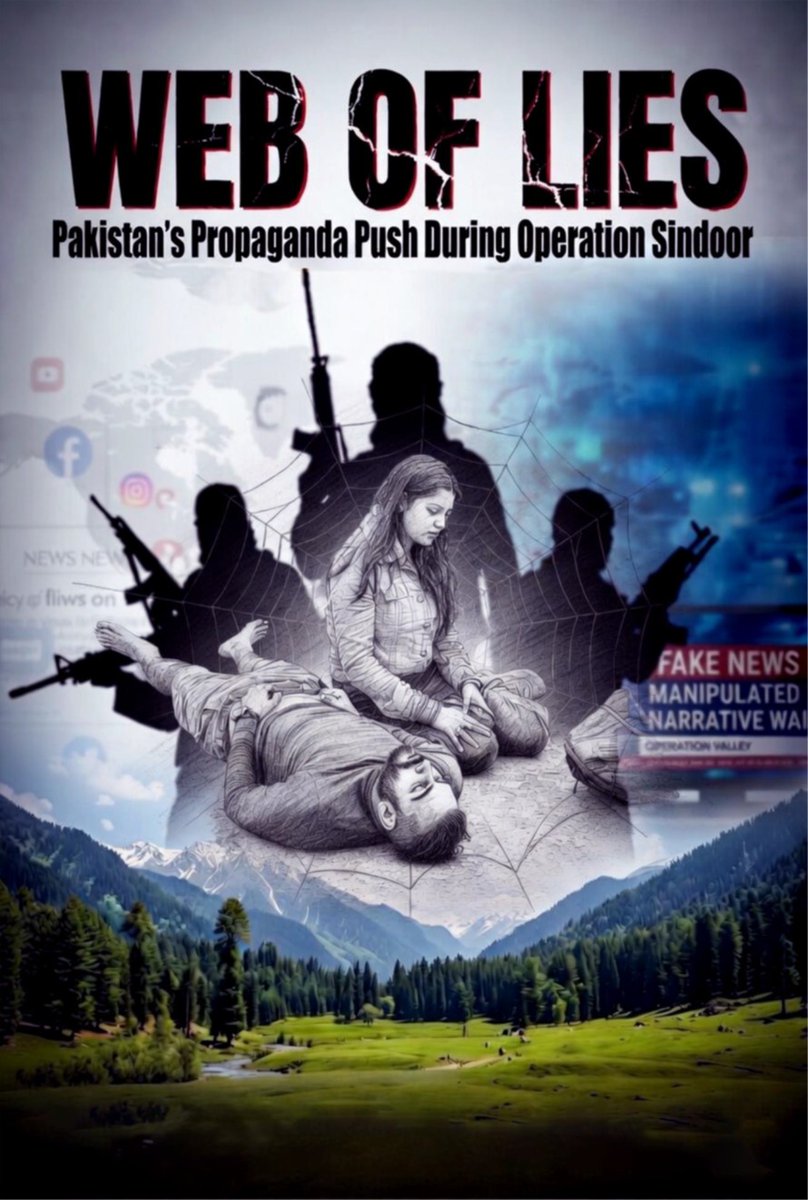 DelhiSacss's tweet photo. #NowAvailable: Executive Summary of #WebOfLies – Pakistan's Propaganda Push During Operation Sindoor
South Asian Centre for Strategic Studies (SACSS) is pleased to release the Executive Summary of its just published book, "Web of Lies – Pakistan's Propaganda Push During Operation Sindoor."
The study examines one of the most consequential information battles in recent South Asian history. Following the 22 April 2025 terrorist attack in Pahalgam, Jammu & Kashmir, and India's subsequent military response through Operation Sindoor, the conflict expanded beyond the battlefield into the digital domain.
Drawing on extensive research, the report analyzes how propaganda, disinformation, and strategic communication were employed to shape perceptions, contest narratives, and influence international discourse during the crisis. It explores the role of state-linked information networks, coordinated messaging campaigns, and digital influence operations in the broader context of contemporary hybrid warfare.
Executive Summary
Web of Lies – Pakistan’s Propaganda Push During Operation Sindoor
In the spring of 2025, the meadows of Pahalgam in Jammu and Kashmir bore witness to an atrocity that would reshape not only India-Pakistan relations but also the contours of modern hybrid warfare. On 22 April 2025, terrorists affiliated with The Resistance Front (TRF), a proxy of Pakistan-based Lashkar-e-Taiba (LeT), executed a meticulously planned religiously motivated massacre, killing 26 civilians—predominantly Hindu tourists. This attack, framed by the authors of Web of Lies as an act of ideological warfare rather than isolated terrorism, triggered India’s decisive military response: Operation Sindoor, launched on 7 May 2025.
The book, authored by Idrees Aftab offers a detailed examination of the subsequent information battle, revealing how Pakistan orchestrated a sophisticated propaganda campaign to obscure its role, sow doubt, and contest the narrative on the global stage. Published in June 2026, this work stands as both a forensic analysis and a strategic warning about the weaponisation of perception in 21st-century conflict.
The Pahalgam attack was no spontaneous outburst of violence. As reconstructed in Chapter 2, it followed inflammatory speeches by Pakistan Army Chief General Asim Munir, who on 16 April 2025 and again on 25 April reiterated the Two-Nation Theory, framing Hindus and Muslims as irreconcilable civilisational opposites and reaffirming Kashmir as Pakistan’s “jugular vein.” These remarks, delivered to diaspora audiences and military cadets, provided ideological fuel. The operational cell involved former Pakistani special forces operatives such as Hashim Musa (alias Suleman), a para-commando “loaned” to LeT, alongside local facilitators. Terrorists employed helmet-mounted cameras to document their crimes, exploiting the remote terrain of Baisaran Meadow for tactical advantage. Most chillingly, they implemented a three-stage “faith test”: demanding recitation of the Kalima, verification of identity documents, and physical checks for circumcision. Those failing were executed in front of their families. This performative brutality was designed not merely to kill but to terrorise, humiliate, and send a political message directly to India’s leadership.
India’s response under Operation Sindoor marked a doctrinal evolution. Precision strikes using drones, missiles, and aircraft targeted terrorist infrastructure in Pakistan and Pakistan-Occupied Jammu and Kashmir (POJK), degrading LeT and Jaish-e-Mohammed (JeM) networks. Official assessments claimed around 100 militants killed, including high-value targets linked to previous attacks. The operation treated cross-border terrorism explicitly as an “act of war,” expanding the scope beyond earlier surgical strikes or the 2019 Balakot action. Yet, as the prologue and subsequent chapters emphasise, the real contest unfolded in the cognitive domain. Pakistan’s military-civil nexus, particularly the Inter-Services Public Relations (ISPR) and Inter-Services Intelligence (ISI), activated a pre-planned disinformation machinery to deny involvement, promote “false flag” theories, and portray India as the aggressor.
Pakistan’s propaganda apparatus, detailed in Chapters 3 and 4, represents decades of institutional refinement. Rooted in historical patterns from the 1947–48 tribal incursions to Kargil and beyond, Pakistan has consistently compensated for conventional military inferiority through asymmetric means, including narrative control. During Operation Sindoor, this manifested in coordinated campaigns featuring deepfake videos (such as fabricated BBC reports of Indian Rafale losses), forged documents claiming Indian casualties or equipment failures, and hashtag hijacking (#IndiaFalseFlagKing, #OperationSindoor). Outdated footage and AI-generated content flooded platforms, amplified by bots, diaspora networks, and state-aligned media. The ISPR under Lieutenant General Ahmed Sharif Chaudhry served as the central orchestrator, blending official briefings with covert digital operations.
The global echo chamber, explored in Chapter 7, extended this effort internationally. Pakistani diplomats and lobbyists engaged Western policymakers, while allies in Turkey (TRT World, Anadolu Agency) and China amplified biased reporting. Chinese accounts pushed unverified claims about Indian aircraft losses, aligning with broader geopolitical interests. Think tanks such as the Himalayan Institute of Research and Policy Studies (HIRPS), linked to Pakistani figures, provided pseudo-academic cover. This multi-layered approach aimed not to convince outright but to manufacture epistemic ambiguity by fragmenting consensus, delaying international condemnation, and complicating India’s diplomatic position.
India’s counter-offensive, analysed in Chapter 8, evolved from reactive fact-checking to a more proactive stance. The Press Information Bureau (PIB) debunked claims with visual evidence and joint briefings by military spokespersons. Social media analytics, platform restrictions on Pakistani channels, and civil society verification efforts helped reclaim narrative space. However, the book candidly acknowledges asymmetries: Pakistan’s centralised, doctrine-driven model contrasted with India’s initially fragmented response. Lessons drawn include the need for institutionalised strategic communication, AI-driven monitoring, diaspora leverage, and emphasis on verifiable visuals—contrasting with the credibility gap India faced in 2019.
Chapter 9 poignantly humanises the cost. Detailed profiles of victims—such as newlyweds Lt Vinay Narwal and Himanshi Sharma, families like the Jagdales, Raos, and Guhas—illustrate shattered lives, enduring grief, and communal resilience. The propaganda machine’s attempt to anonymise or politicise these deaths is countered by restoring individual stories, underscoring that information warfare inflicts secondary psychological trauma on survivors.
Chapter 10 examines the enablers: Pakistan’s military-civil nexus. Media outlets, ostensibly independent, function under military influence, while diaspora and proxy think tanks launder narratives. This ecosystem sustains continuity in Pakistan’s strategy of proxy warfare and perception management, even amid domestic challenges.
The conclusion synthesises these threads. Operation Sindoor exemplifies the hybrid nature of contemporary conflict, where kinetic actions intertwine with informational battles under a nuclear shadow. Pakistan’s reliance on militancy and disinformation perpetuates instability, rooted in ideological rigidity and institutional incentives. For India, the imperative is clear: develop sustained, anticipatory narrative capabilities that integrate military, diplomatic, and technological tools. Victory in future confrontations will depend not only on battlefield outcomes but on dominance in the realm of perception, memory, and meaning.
#WebOfLies #OperationSindoor #InformationWarfare #StrategicStudies #Disinformation #HybridWarfare #StrategicCommunication #Geopolitics #SouthAsia #SecurityStudies #InformationOperations #DigitalWarfare #Research