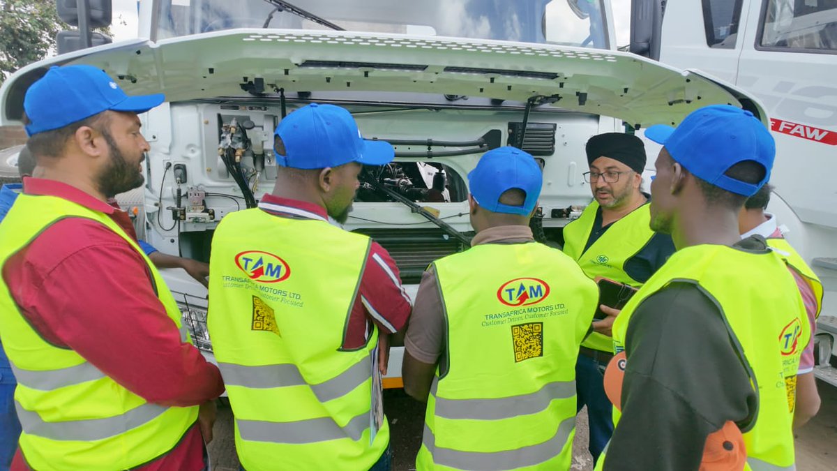 TAM_EnterRd's tweet photo. Efficiency starts with the Driver. 
At Transafrica Motors Ltd - Enterprise Road Showroom conducted Drivers and Mechanics Training Program at our Nairobi Showroom and Workshop at Funzi Road,

☎️ 0720 777 777
🌐 https://t.co/Bd68ip5WTE
📍 FAW Showroom, ENTERPRISE ROAD-Nairobi https://t.co/hbKf9475in