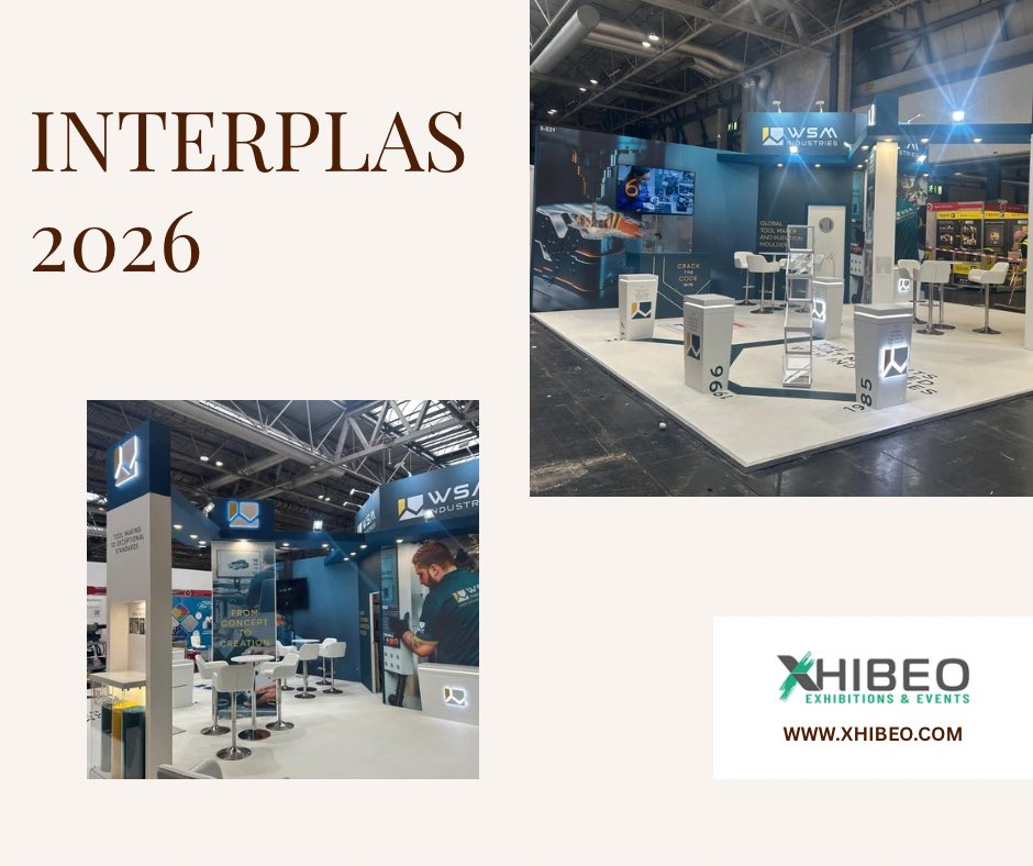 Xhibeo's tweet photo. Last weekend saw some of the team install this bespoke stand at Interplas 2026. Now it’s time for the breakdown 💪🏻 Hope our clients had a successful show
#interplas2026 #NEC #exhibitionstanddesign #exhibitionstand #exhibitionstandcontractors https://t.co/jrkL1YAqxL
