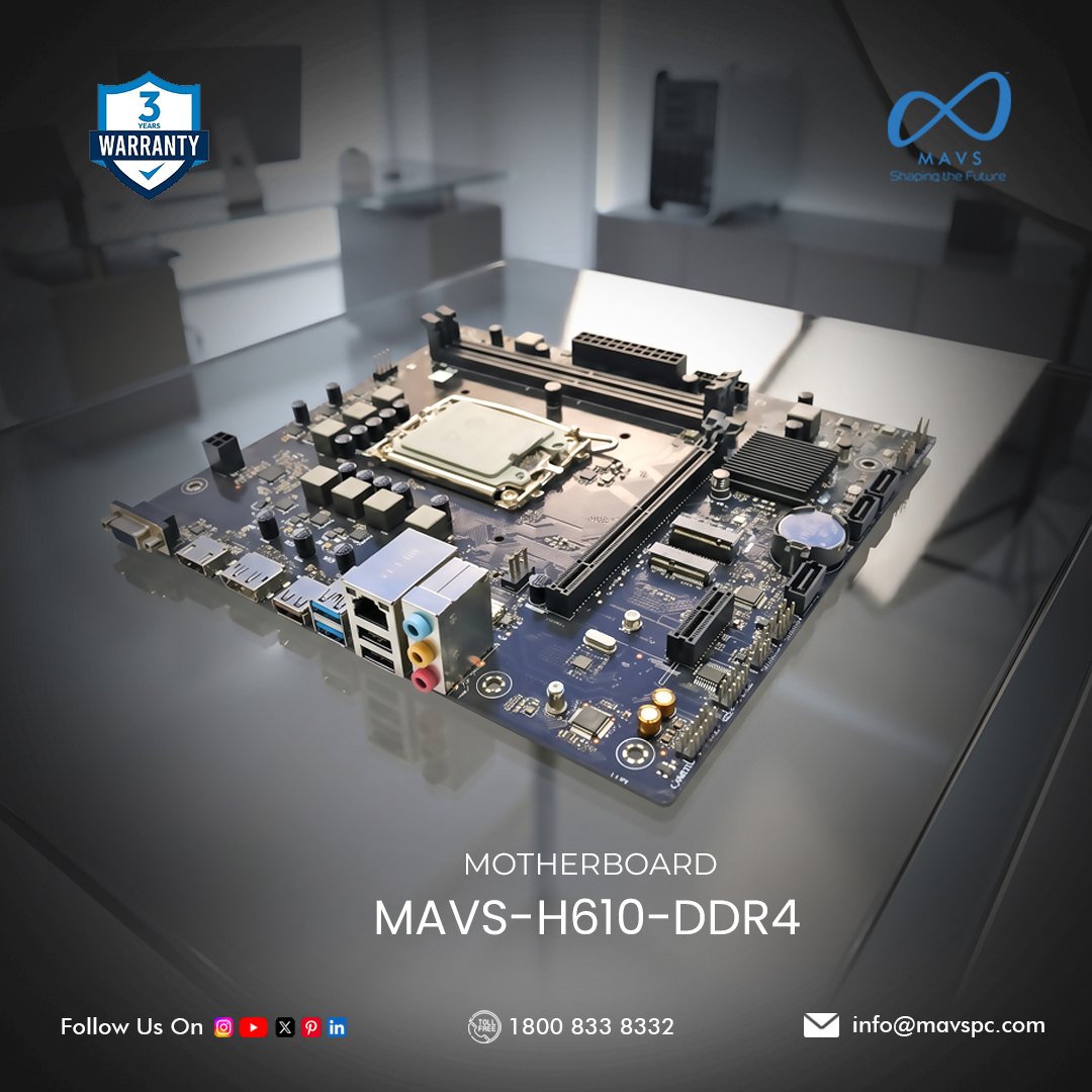 MavsPc's tweet photo. Power | Stability | Reliability

The MAVS-H610-DDR4 Motherboard delivers dependable performance with DDR4 support and a 3-year warranty

#MAVS #Motherboard #DDR4 #PCBuild #ComputerHardware #Tech #Intel #Technology #DesktopPC #ITSolutions https://t.co/c6r4DBQijL