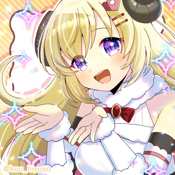 角巻わため ,角巻わため(通常) 「わためぇ、お誕生日おめでとう!ございます! 素敵な一年になりますように #つのま」|ヒヨヨ@skeb募集中のイラスト