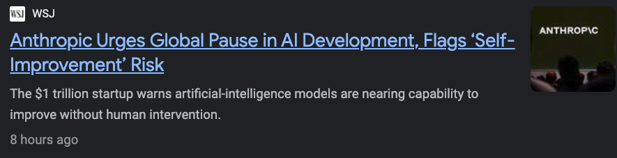 KevinSvenson_'s tweet photo. When you thought it couldn't get worse for #Crypto ... it finds a way to worst case. oof. Not good. 

+ Anthropic now giving a warning to the globe calling for a pause in AI development.

The Singularity isn't like the movies...
It's messy and disruptive.

https://t.co/vRjoaDLMmz https://t.co/SX78J0YE0E