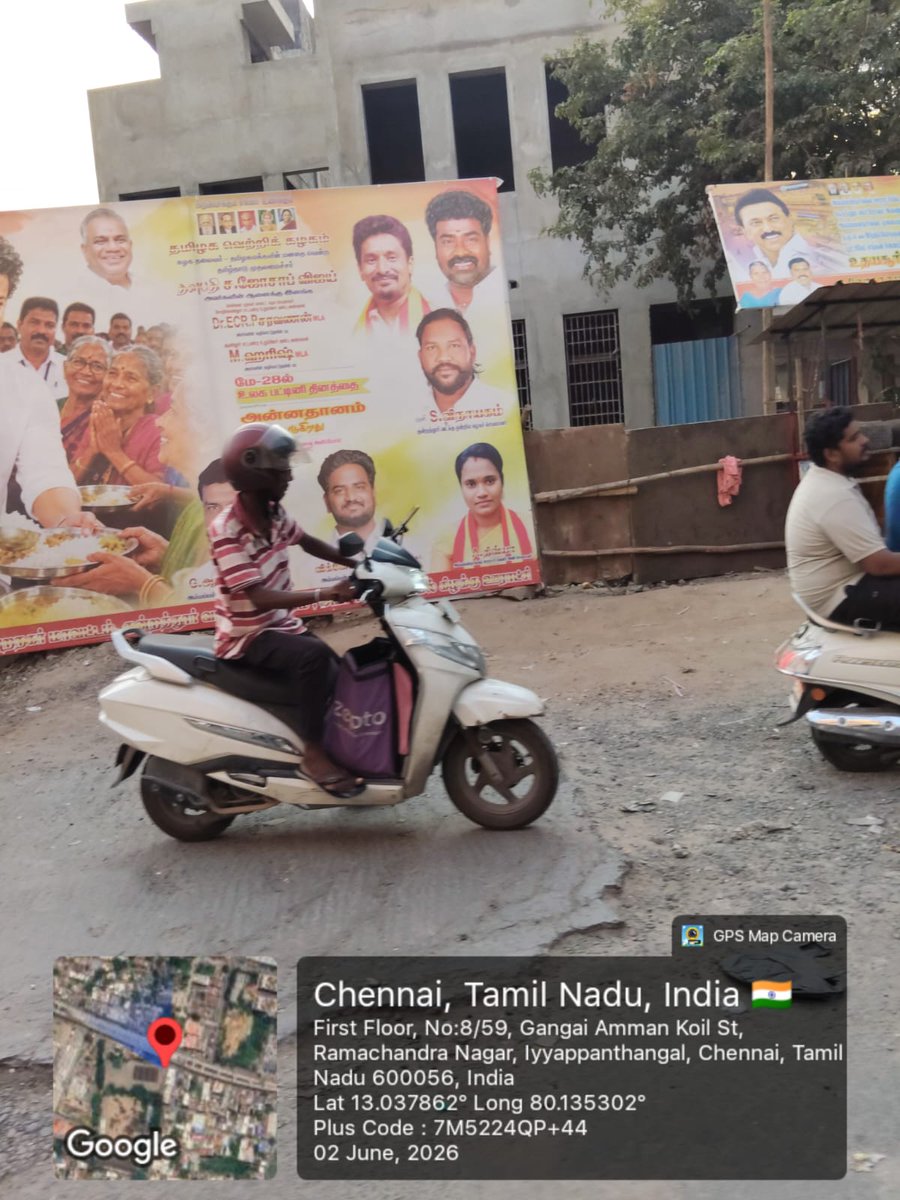 AsSan98mat01's tweet photo. @CMOTamilnadu @KanchiCollector @Chief_Secy_TN @RM_Harish_ @tnpdial100  @banposters @tnpoliceoffl @avadipolice @BussyAnand @Commissioner_RD #Ayyapanthangal #IllegalBannerMenace this is turning worser than the previous regime. Nobody seems to be learning any lesson #visualpollution https://t.co/KMZa1wEQsO