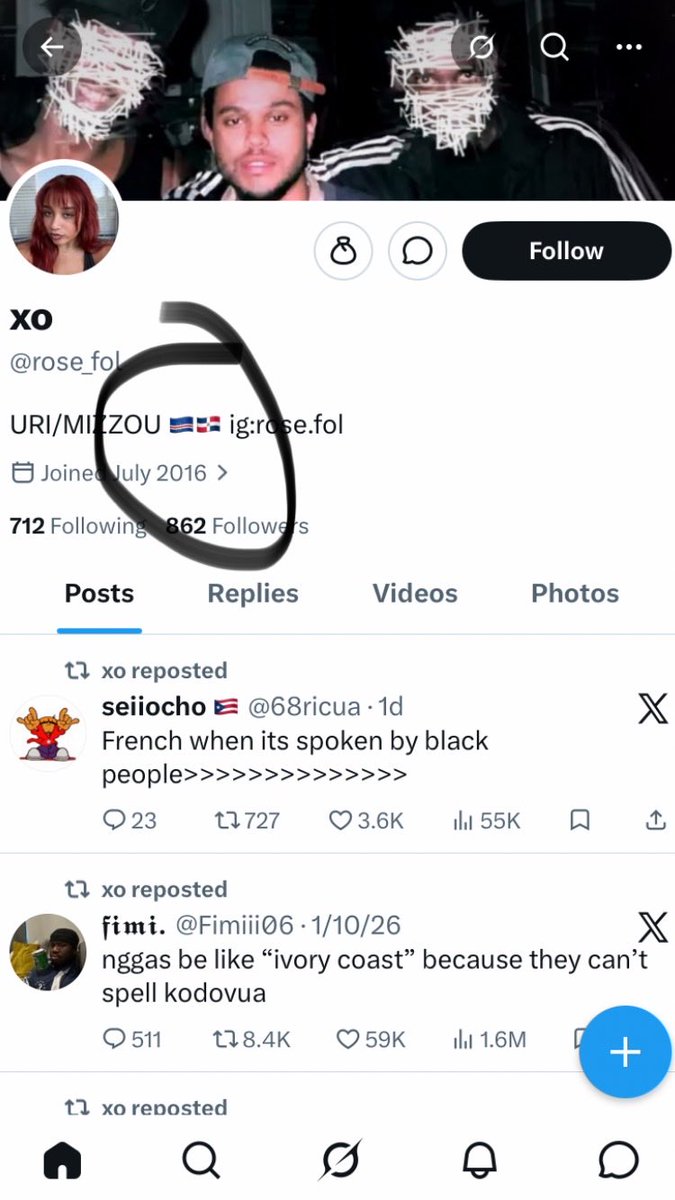 Niggerbocker's tweet photo. @rose_fol Notice how they always have foreign flags in their bio, but they refuse to live in those countries while hating on the country they’re living in. https://t.co/KIHy5QxmZH