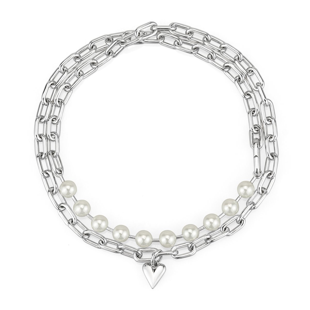 love_rings's tweet photo. ハートチャーム・レイヤードパールネックレス N0009-J

チェーンネックレスとパールラインを組み合わせた、レイヤードスタイルのネックレス。異なる表情を持つ2つのデザインが一体となり、シンプルながらも存在感のある仕上がりになっています。
片側には程よいボリューム感のチェーンリンク、中央には連なるパールモチーフを配置し、カジュアルさと上品さを絶妙なバランスで融合。フロントには小さなハートチャームが揺れ、さりげなく可愛らしいアクセントを添えています。
ハードな印象のチェーンと、柔らかな印象のパールモチーフが織りなすコントラストが魅力。一本で重ね着けをしているような華やかさを楽しめるため、シンプルなコーディネートのアクセントとしても活躍します。
甘すぎず、大人の可愛らしさを演出してくれるデザインで、デイリーからお出かけまで幅広いシーンでお楽しみいただけるネックレスです。

仕様
モチーフサイズ：長さ15ｍｍ、幅13.5、厚み3.4ｍｍ
コマサイズ：長さ16mm、幅9ｍｍ、厚み2.3ｍｍ
チェーン長さ：88cm

https://t.co/xw55zrsmUs

#オーダーメイドジュエリー武田
#ハートチャーム
#ネックレス