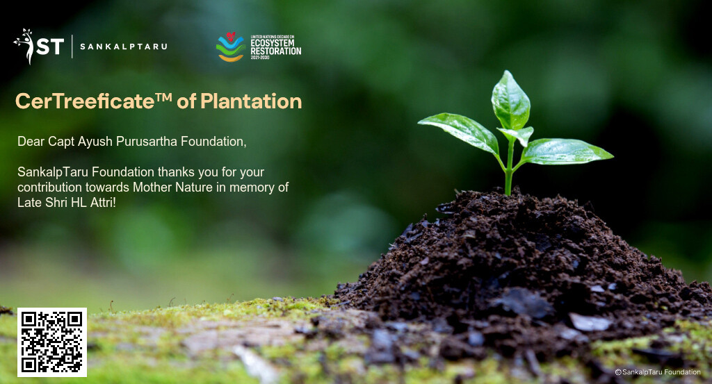 CAPF_NGO's tweet photo. 🌍🌱 𝐖𝐨𝐫𝐥𝐝 𝐄𝐧𝐯𝐢𝐫𝐨𝐧𝐦𝐞𝐧𝐭 𝐃𝐚𝐲 𝟐𝟎𝟐𝟔 | 𝐅𝐢𝐫𝐬𝐭 𝐃𝐞𝐚𝐭𝐡 𝐀𝐧𝐧𝐢𝐯𝐞𝐫𝐬𝐚𝐫𝐲 𝐓𝐫𝐢𝐛𝐮𝐭𝐞 𝐭𝐨 𝐋𝐚𝐭𝐞 𝐒𝐡𝐫𝐢 𝐇.𝐋. 𝐀𝐭𝐭𝐫𝐢 𝐉𝐢*

As we observe 𝐖𝐨𝐫𝐥𝐝 𝐄𝐧𝐯𝐢𝐫𝐨𝐧𝐦𝐞𝐧𝐭 𝐃𝐚𝐲 , the C𝐂𝐚𝐩𝐭𝐚𝐢𝐧 𝐀𝐲𝐮𝐬𝐡 𝐏𝐮𝐫𝐮𝐬𝐚𝐫𝐭𝐡𝐚 𝐅𝐨𝐮𝐧𝐝𝐚𝐭𝐢𝐨𝐧 (𝐂𝐀𝐏𝐅) pays heartfelt tribute to its  𝐅𝐨𝐮𝐧𝐝𝐞𝐫, 𝐋𝐚𝐭𝐞 𝐒𝐡𝐫𝐢 𝐇.𝐋. 𝐀𝐭𝐭𝐫𝐢 𝐉𝐢, 𝐨𝐧 𝐡𝐢𝐬 𝐅𝐢𝐫𝐬𝐭 𝐃𝐞𝐚𝐭𝐡 𝐀𝐧𝐧𝐢𝐯𝐞𝐫𝐬𝐚𝐫𝐲 (𝟐 𝐉𝐮𝐧𝐞 𝟐𝟎𝟐𝟔).

A distinguished social worker, mentor, and environmentalist, Shri Attri Ji firmly believed that caring for nature was an essential part of serving humanity. His vision of sustainable development, environmental responsibility, and community welfare continues to guide CAPF's work.

To honour his memory and lifelong commitment to environmental conservation, 𝐂𝐀𝐏𝐅 𝐡𝐚𝐬 𝐝𝐞𝐝𝐢𝐜𝐚𝐭𝐞𝐝 𝟐𝟎 𝐭𝐫𝐞𝐞𝐬 𝐢𝐧 𝐏𝐮𝐧𝐣𝐚𝐛 𝐭𝐡𝐫𝐨𝐮𝐠𝐡 𝐒𝐚𝐧𝐤𝐚𝐥𝐩𝐓𝐚𝐫𝐮 𝐅𝐨𝐮𝐧𝐝𝐚𝐭𝐢𝐨𝐧.These trees stand as a living tribute to his values and a symbol of our collective responsibility towards future generations.

🌳 Though he is no longer with us, his ideals continue to grow through every life touched, every community served, and every tree planted in his memory.

𝐖𝐞 𝐞𝐱𝐩𝐫𝐞𝐬𝐬 𝐨𝐮𝐫 𝐬𝐢𝐧𝐜𝐞𝐫𝐞 𝐠𝐫𝐚𝐭𝐢𝐭𝐮𝐝𝐞 𝐭𝐨 𝐒𝐚𝐧𝐤𝐚𝐥𝐩𝐓𝐚𝐫𝐮 𝐅𝐨𝐮𝐧𝐝𝐚𝐭𝐢𝐨𝐧 𝐟𝐨𝐫 𝐬𝐮𝐩𝐩𝐨𝐫𝐭𝐢𝐧𝐠 𝐭𝐡𝐢𝐬 𝐦𝐞𝐚𝐧𝐢𝐧𝐠𝐟𝐮𝐥 𝐢𝐧𝐢𝐭𝐢𝐚𝐭𝐢𝐯𝐞.

🌱 "𝐀 𝐥𝐢𝐟𝐞 𝐝𝐞𝐝𝐢𝐜𝐚𝐭𝐞𝐝 𝐭𝐨 𝐬𝐞𝐫𝐯𝐢𝐜𝐞 𝐥𝐞𝐚𝐯𝐞𝐬 𝐫𝐨𝐨𝐭𝐬 𝐭𝐡𝐚𝐭 𝐜𝐨𝐧𝐭𝐢𝐧𝐮𝐞 𝐭𝐨 𝐬𝐭𝐫𝐞𝐧𝐠𝐭𝐡𝐞𝐧 𝐬𝐨𝐜𝐢𝐞𝐭𝐲 𝐥𝐨𝐧𝐠 𝐚𝐟𝐭𝐞𝐫 𝐨𝐧𝐞'𝐬 𝐣𝐨𝐮𝐫𝐧𝐞𝐲 𝐞𝐧𝐝𝐬."🌱

Jai Hind 
President CAPF 

#WorldEnvironmentDay #WorldEnvironmentDay2026 #CAPF #ACRTD #ACRTDacademy #RADIOCAPF #Ayushvani #CAPFpodcastAyushvani #RadioCAPF #SankalpTaru #TreePlantation #EnvironmentalAwareness #GreenLegacy #ClimateAction #SDG13 #SDG15 #ShriHLAttri #FounderCAPF #FirstDeathAnniversary #RememberingALegacy #ServiceBeforeSelf