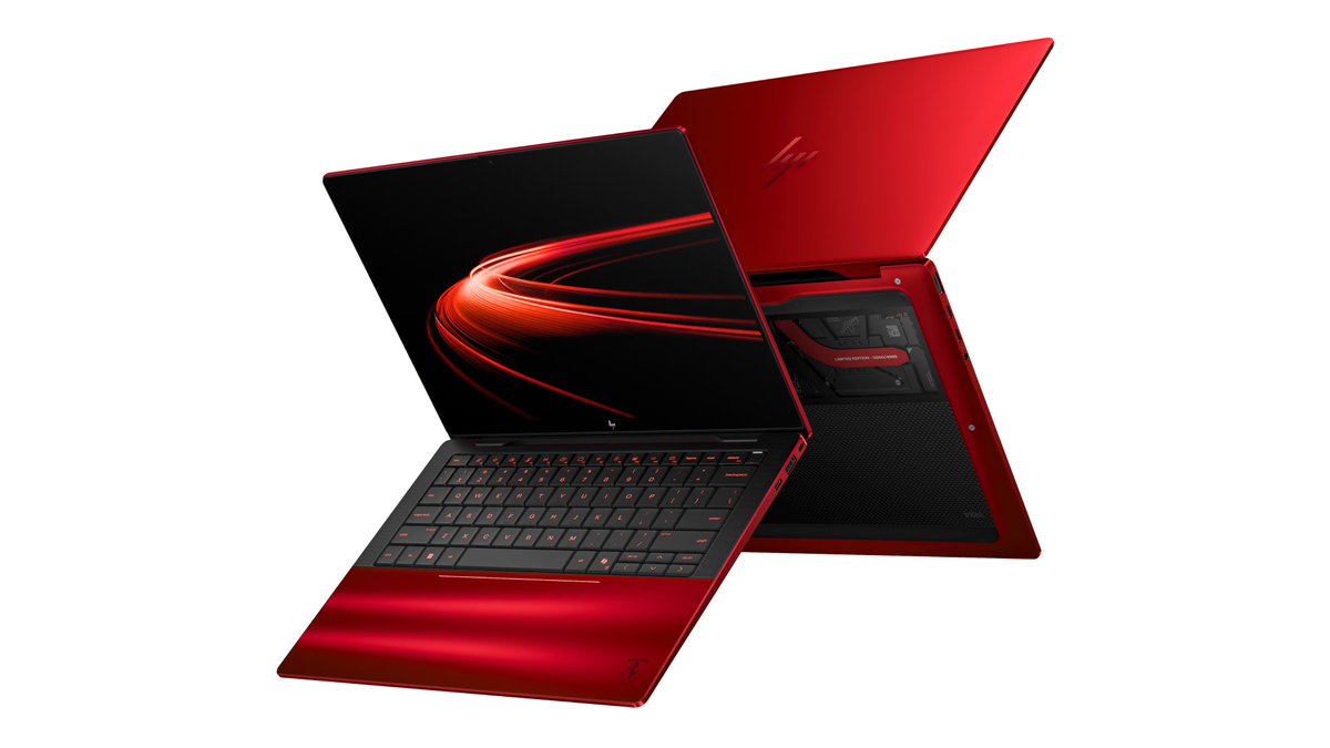stufflistings's tweet photo. HP and Ferrari have collaborated on this one.

Tandem OLED+ touch display, Intel Core ultra chip, glass  haptic trackpad.

The HP x Scuderia Ferrari AI PC... https://t.co/PY6X11isfU
