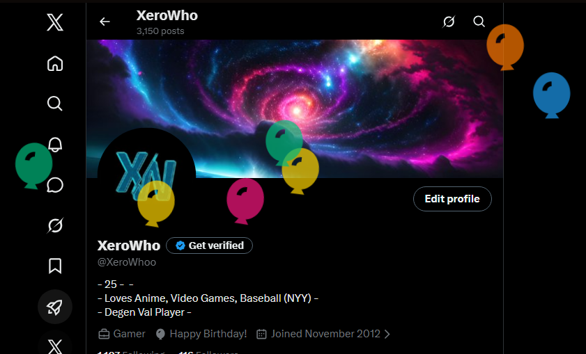 XeroWhoo's tweet photo. getting called old my X sadge damn balloons https://t.co/Ma7uj86kDg
